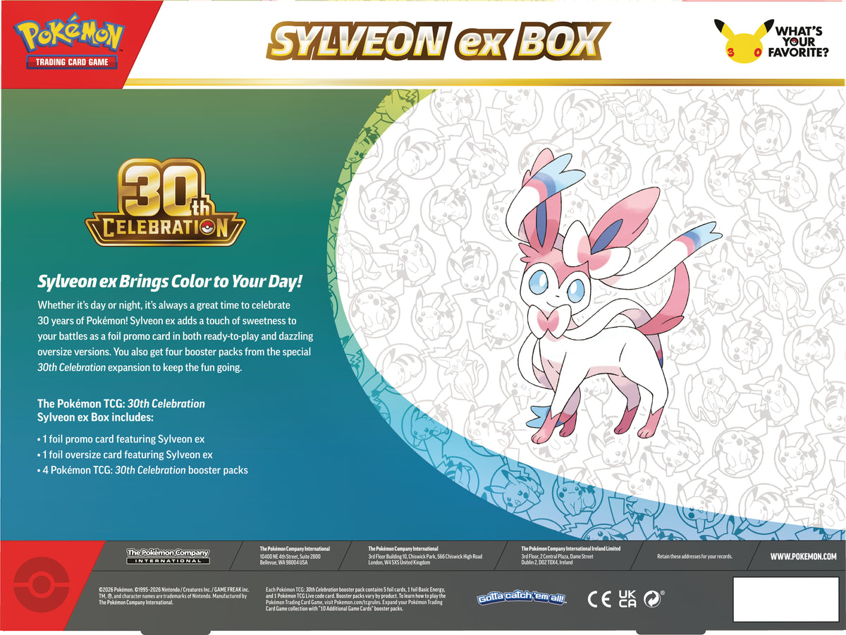 Pokémon 30th Celebration Pokémon ex Box - Sylveon ex