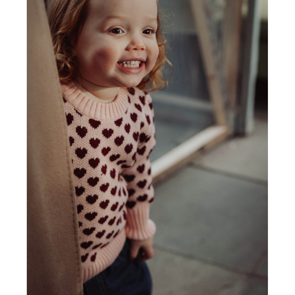 FLIINK - JANIE CASHMERE HEART PULLOVER