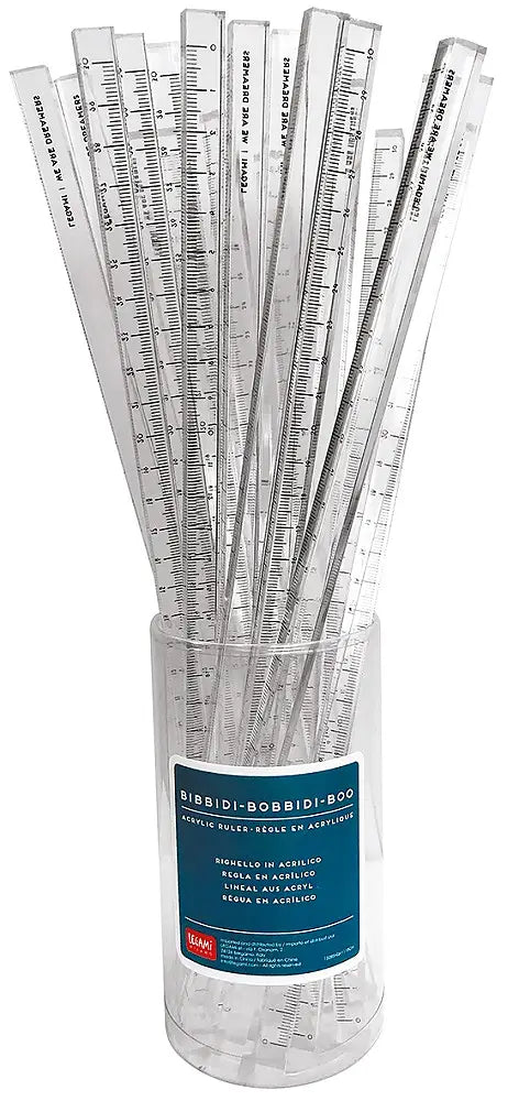 30 cm Lineal i ransparent Akrylplast – Bibbidi-Bobbidi-Boo ruler