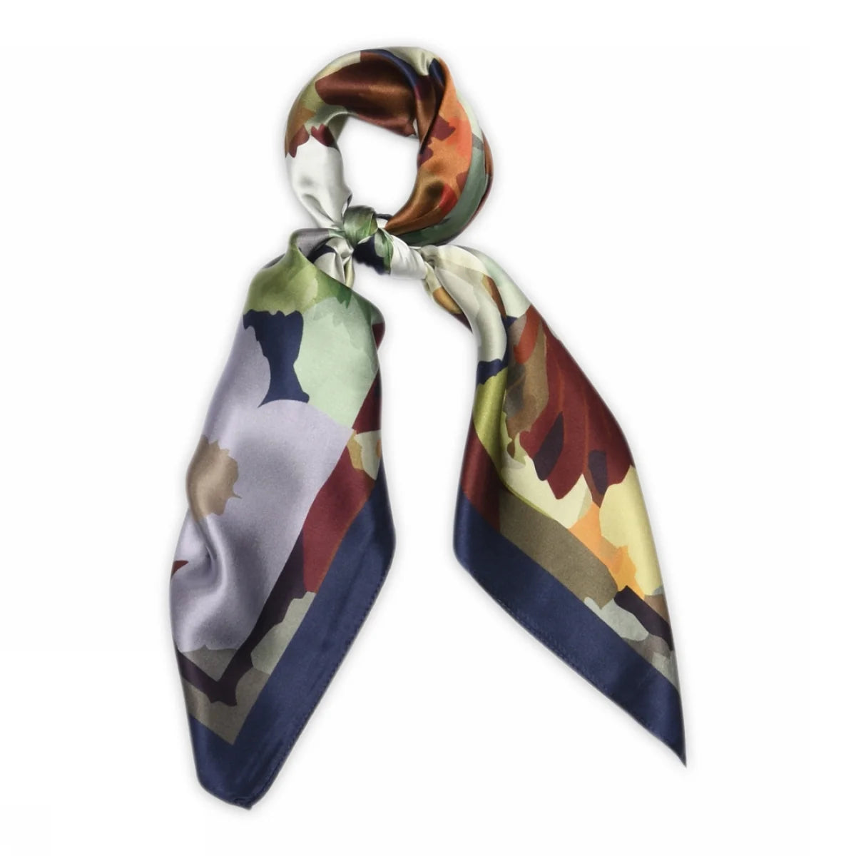 Delilah silk scarf - Navy