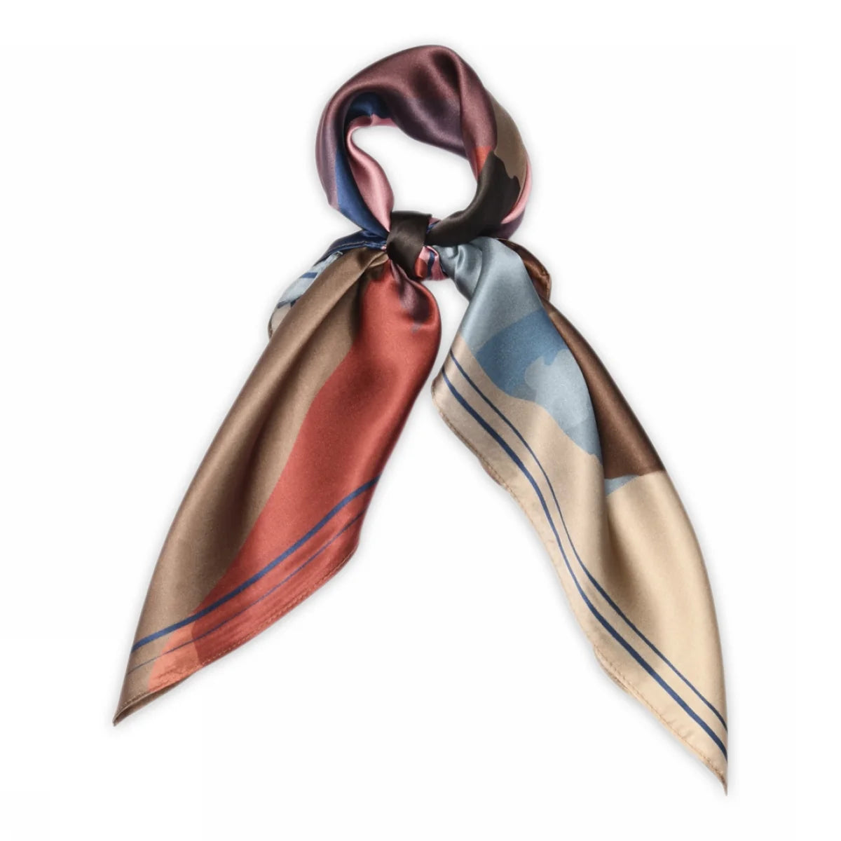 Willa silk scarf - Karanda Red