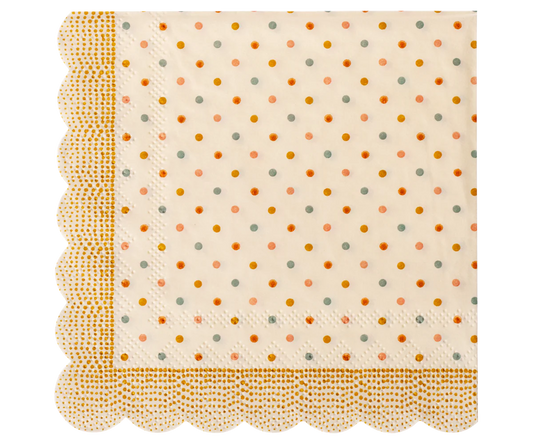 Serviet, Multi prikker - Okker