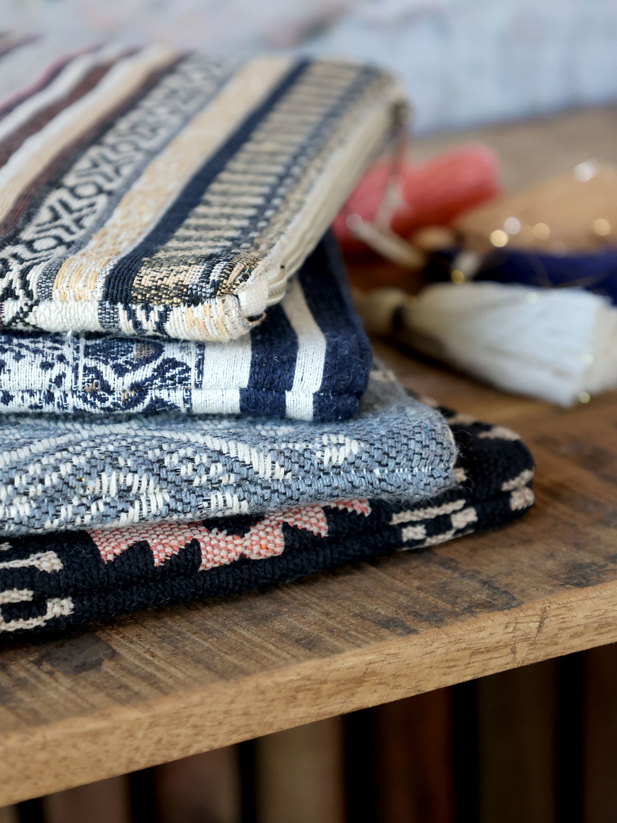 Sens clutch jacquardvævet – Verte