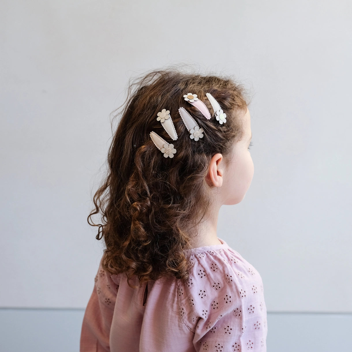 5 hårspænder - Mini Daisy Spring Magic