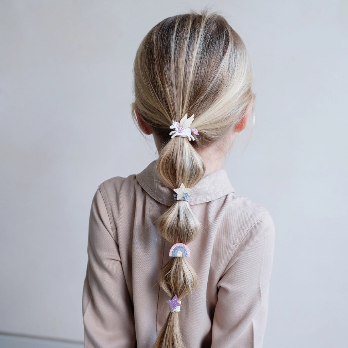 8 hårelastikker - Mini Flying Unicorn Dreamland
