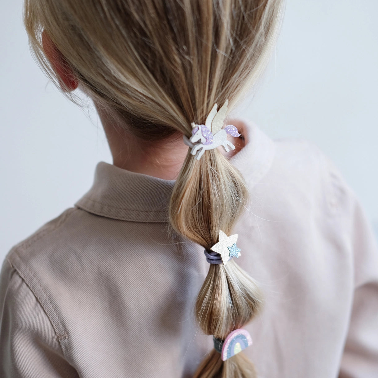 8 hårelastikker - Mini Flying Unicorn Dreamland