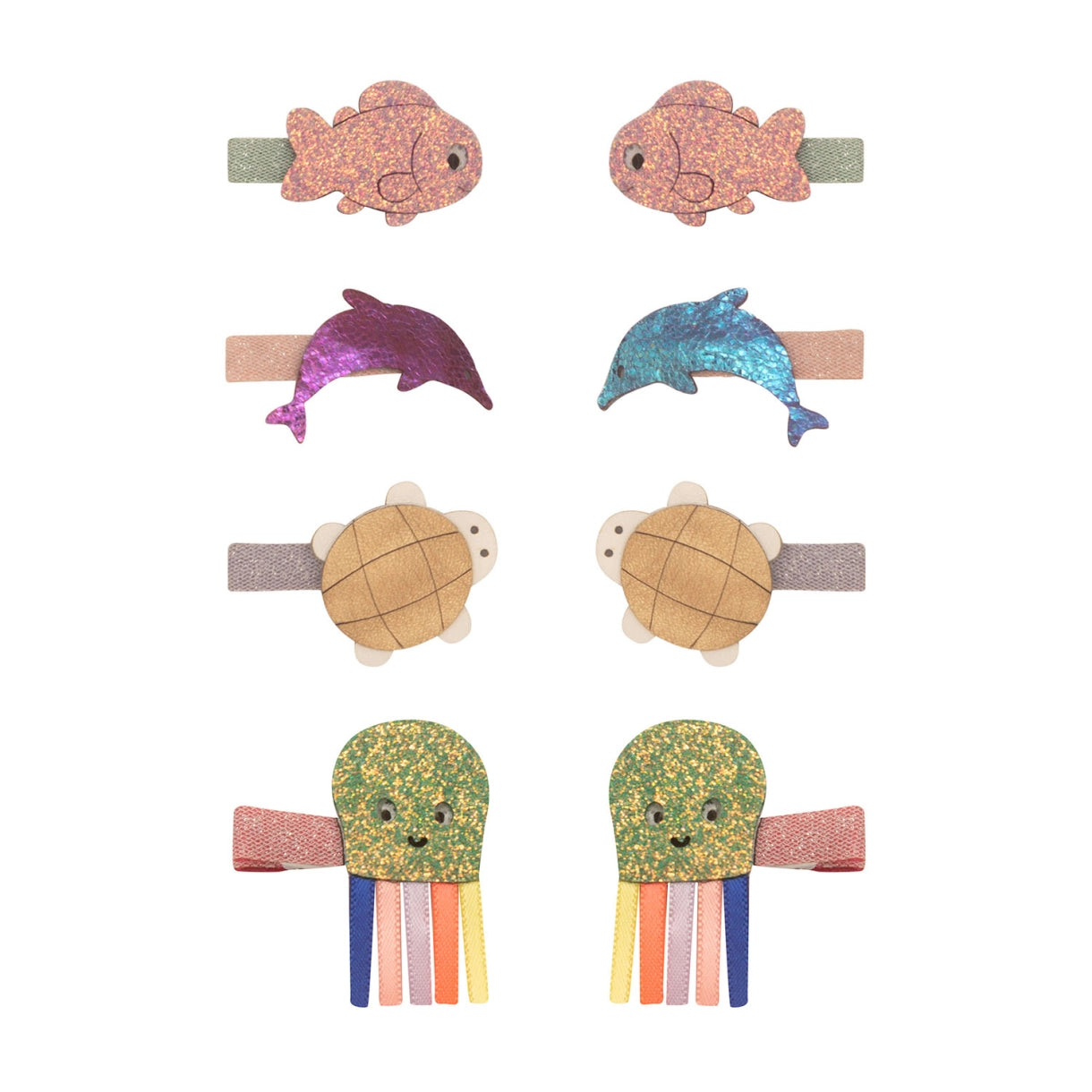8 hårclips - Mini Sealife