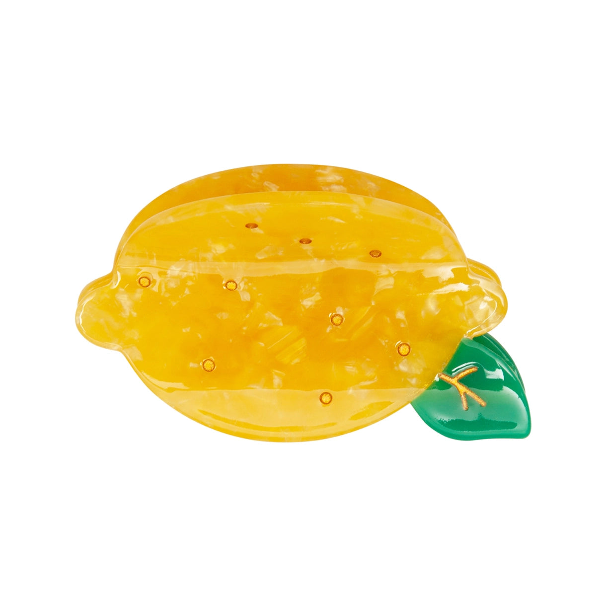 Stor hårklemme - Lemon Acetate Amalfi