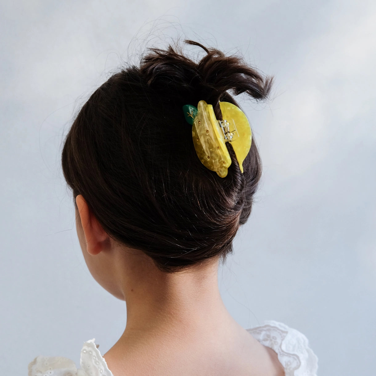 Stor hårklemme - Lemon Acetate Amalfi