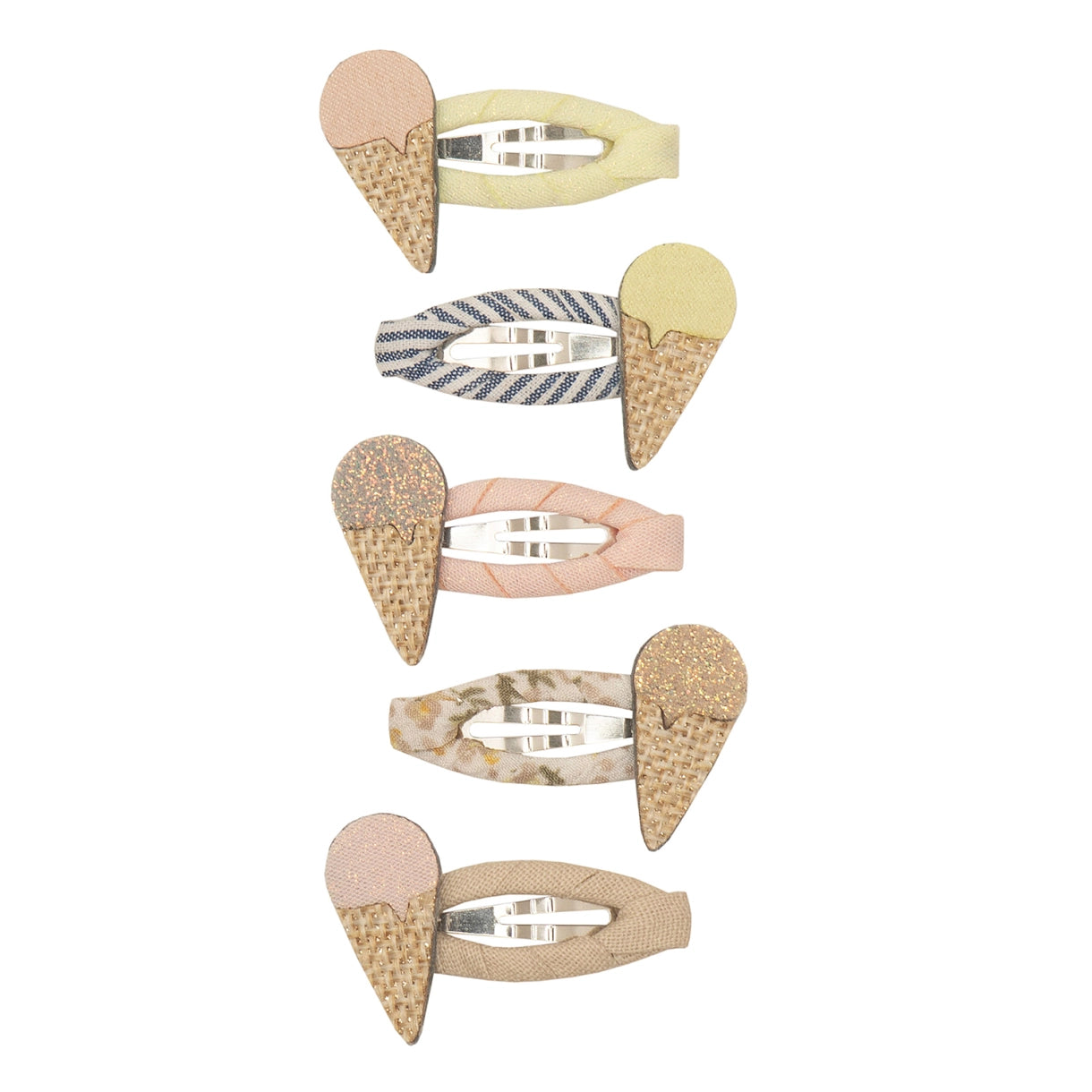 5 hårspænder - Mini Ice Cream Amalfi