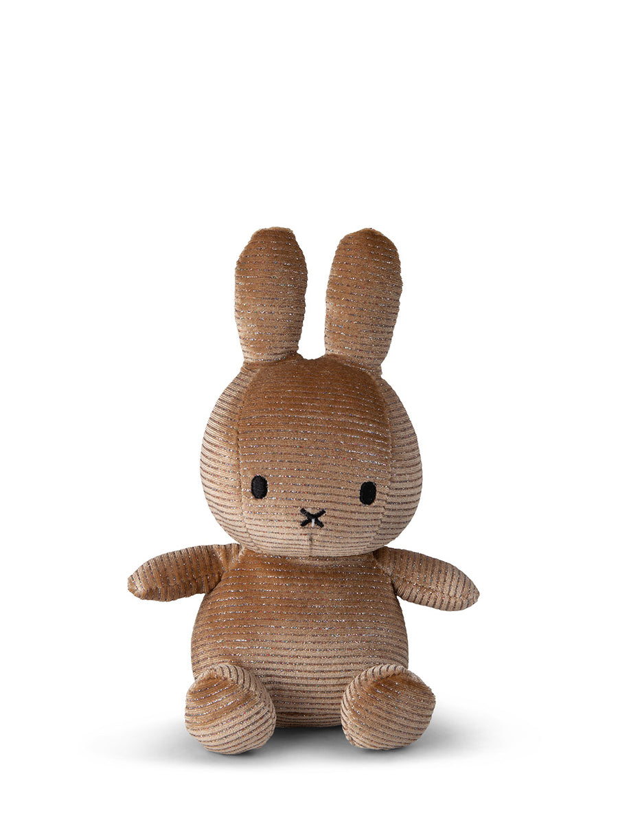 Miffy Sitting Corduroy Sparkle Champagne