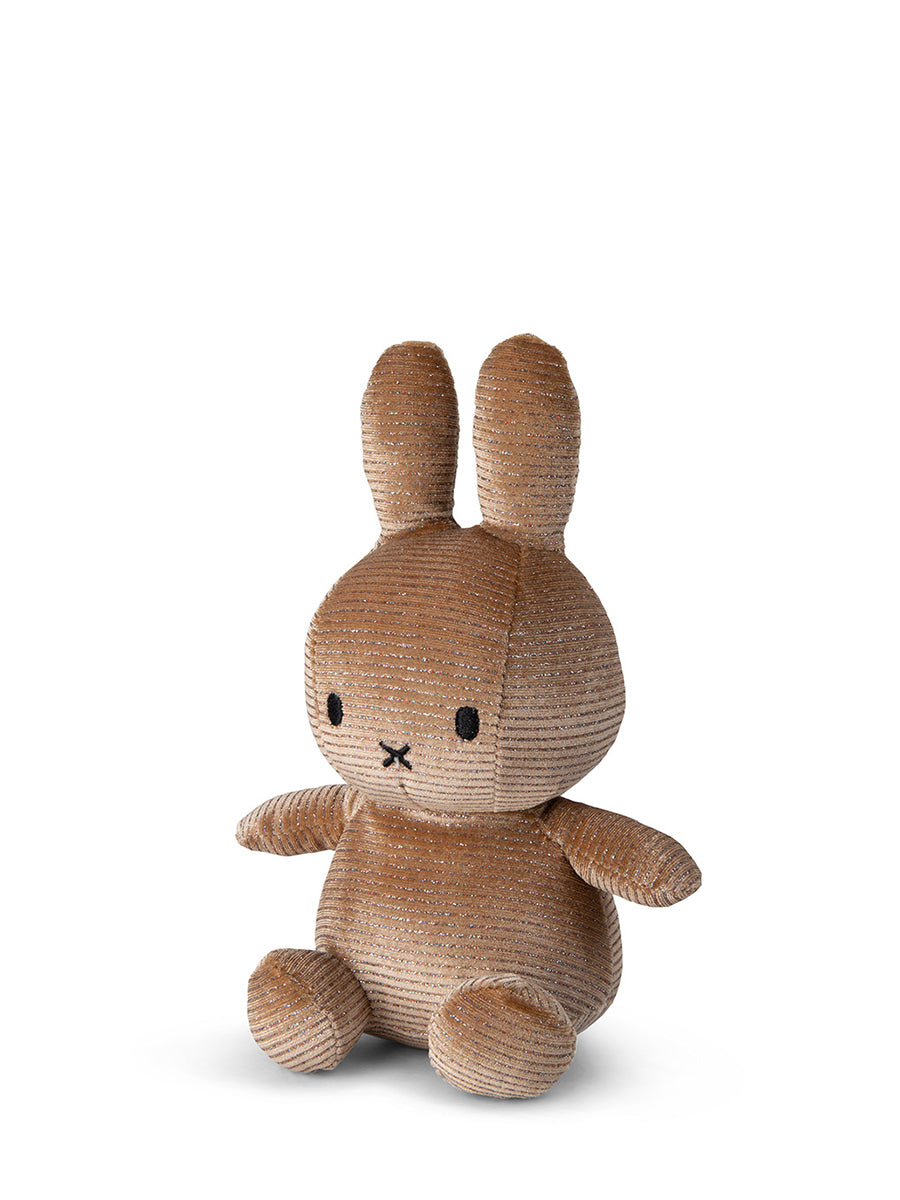 Miffy Sitting Corduroy Sparkle Champagne