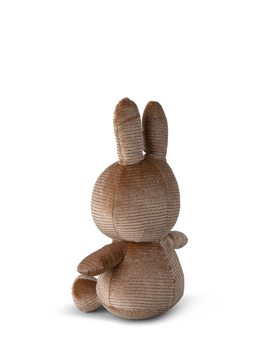 Miffy Sitting Corduroy Sparkle Champagne