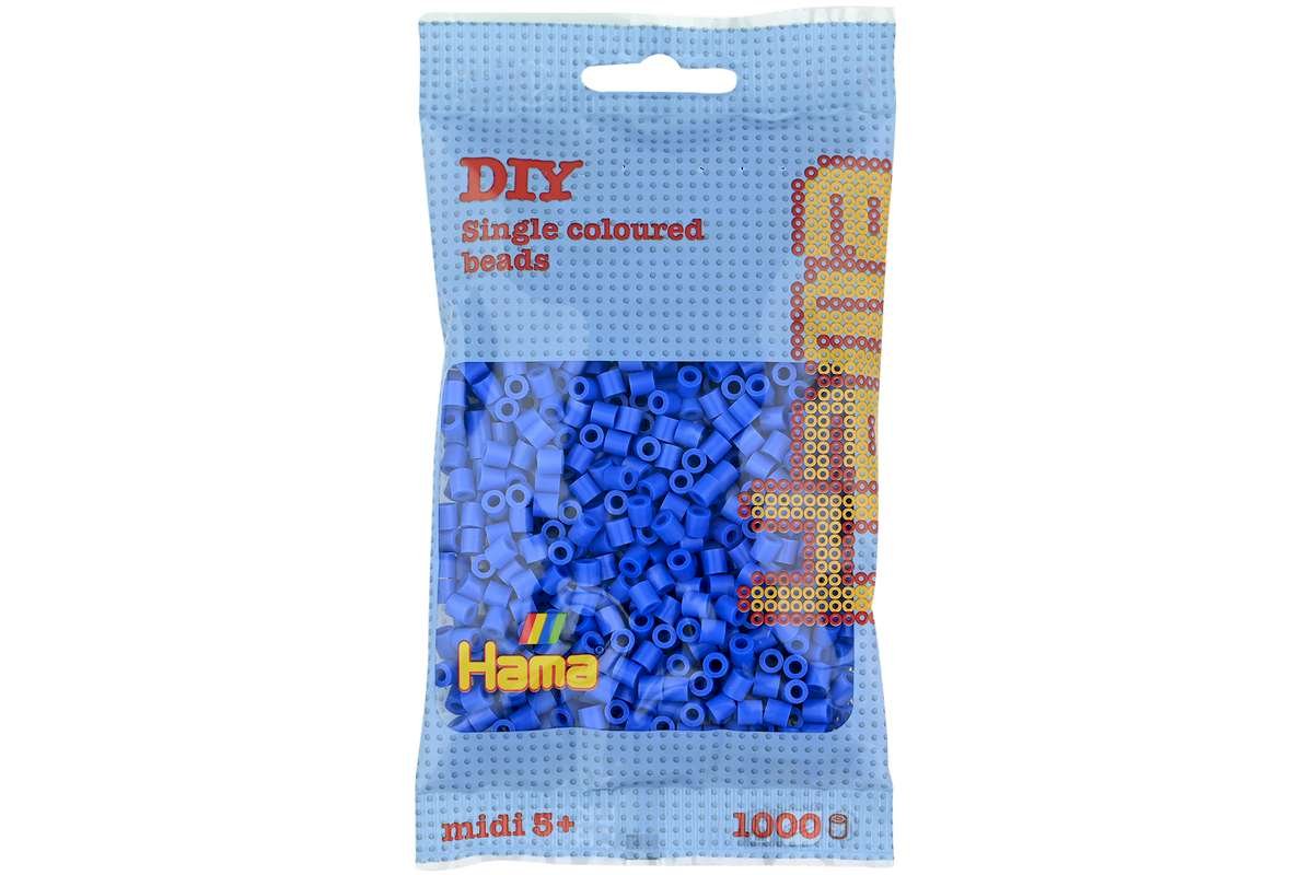HAMA 09 lys blå - midi perler 1000stk