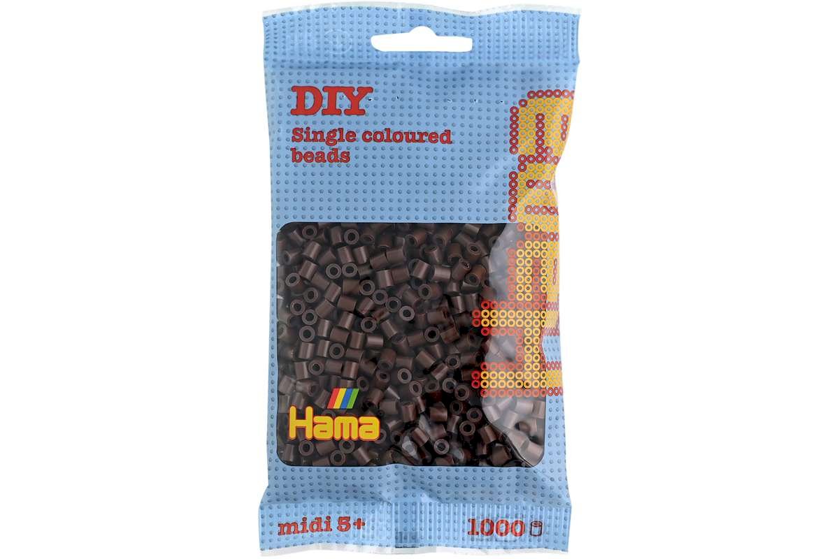 HAMA 12 brun - midi perler 1000stk