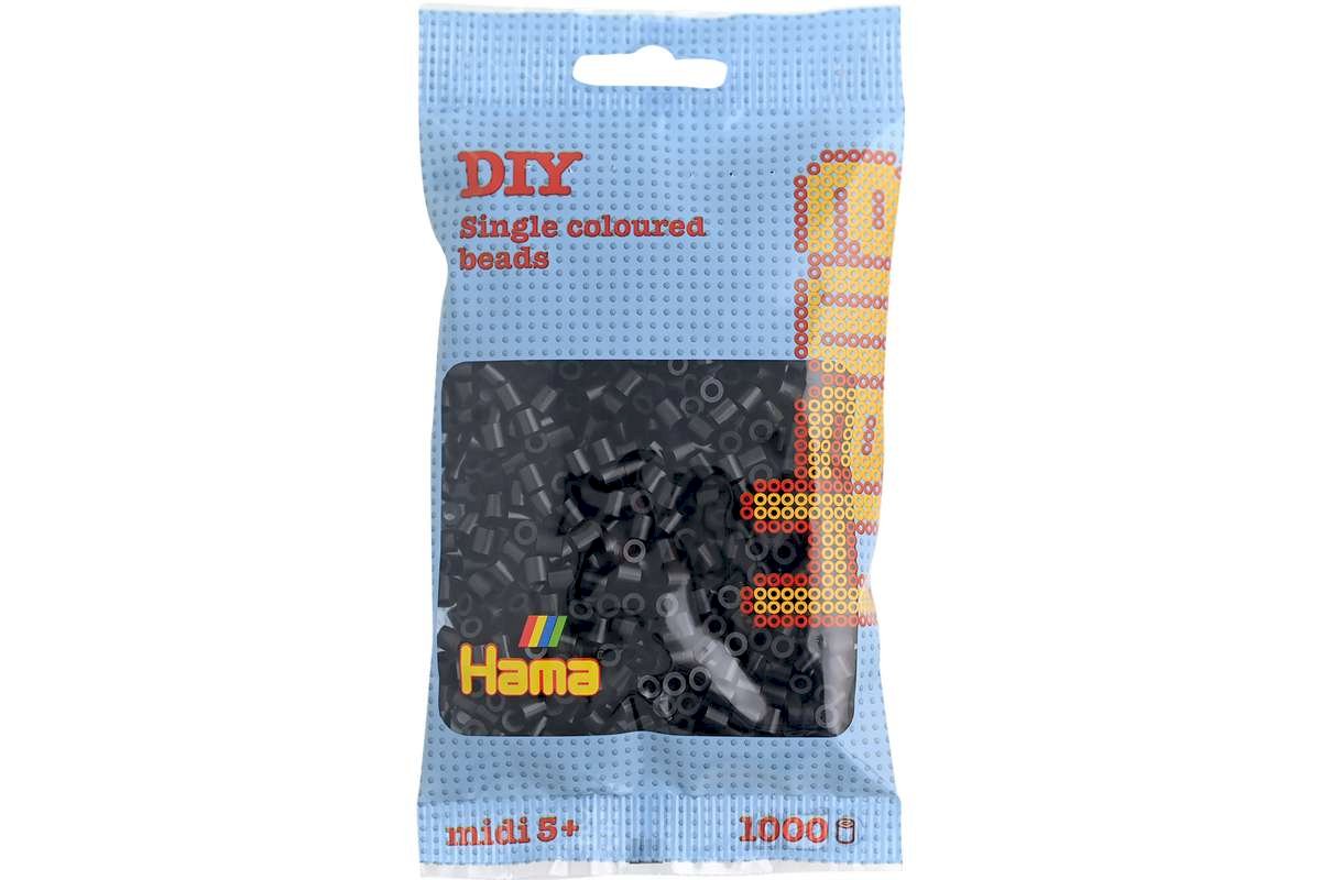 HAMA 18 sort - midi perler 1000stk