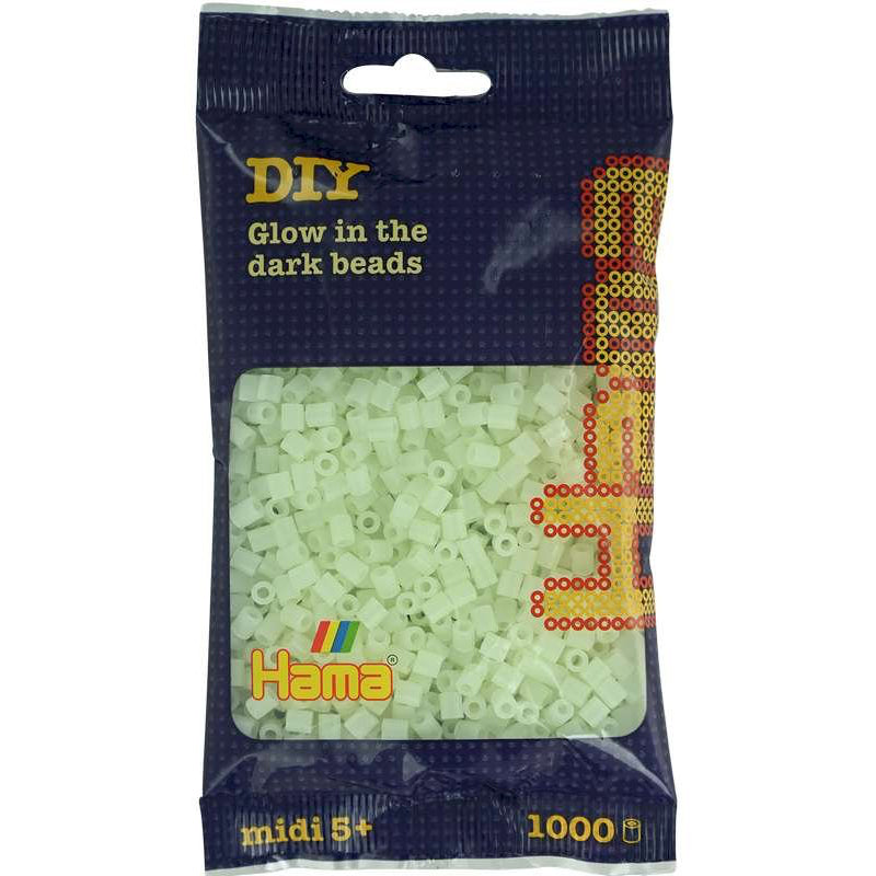HAMA 55 selvlysende - midi perler 1000stk