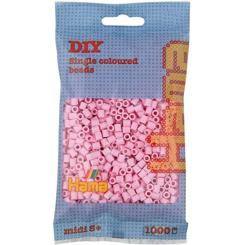 HAMA 95 pastel rosa - midi perler 1000stk
