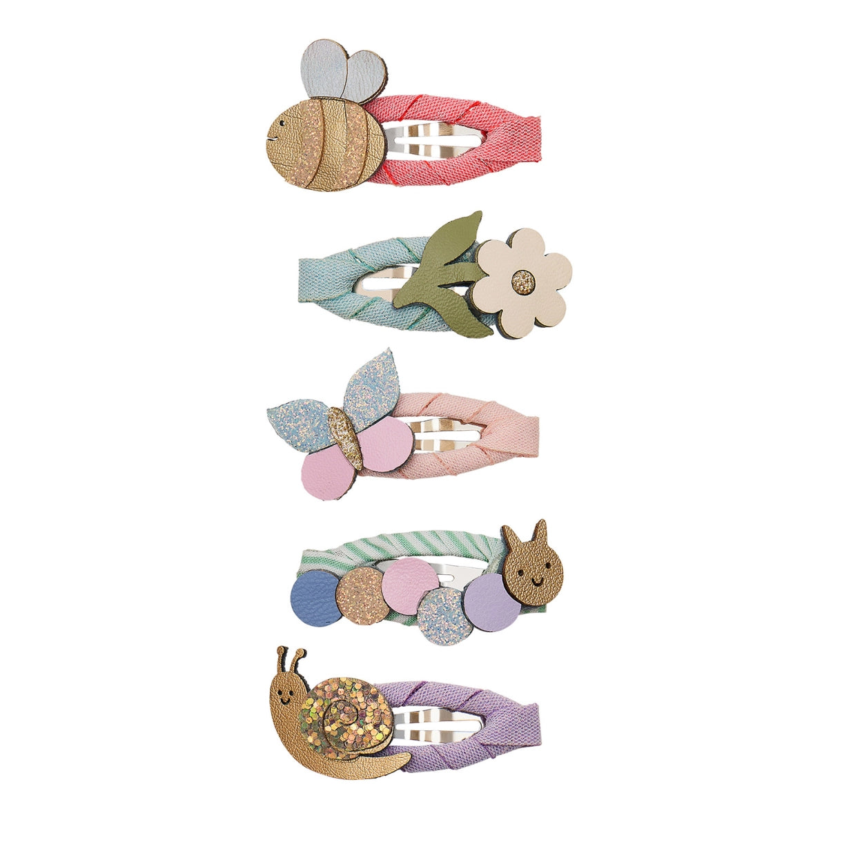 5 hårspænder - Mini Beasts Bouquet - Mimi & Lula