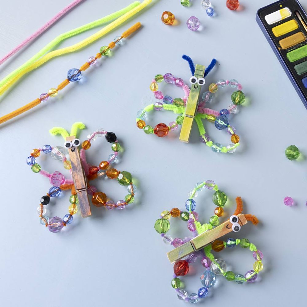 Facetperler - Flerfarvet