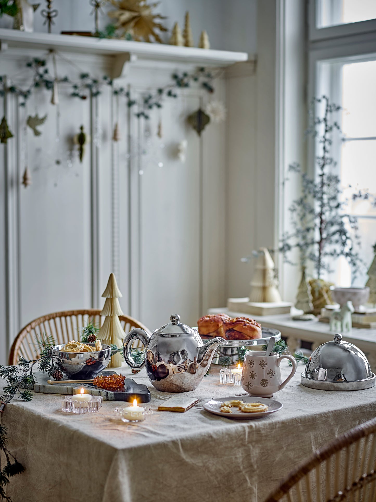 Dania Fyrfadsstage - Klar - Glas
