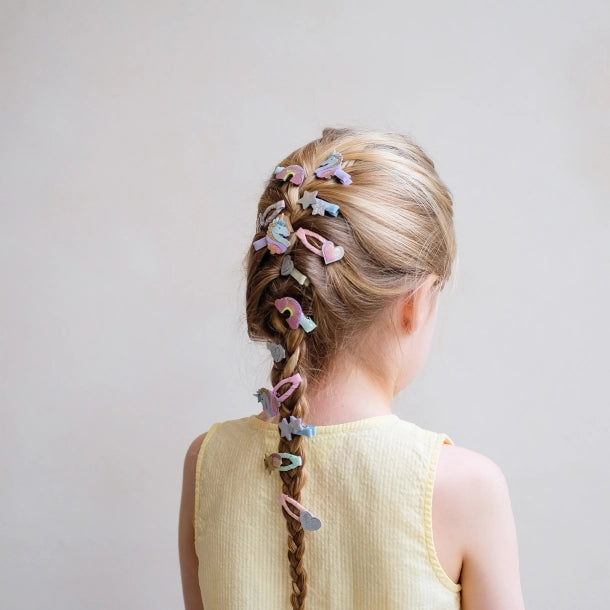 8 hårclips - Mini Dreamy My Little Unicorn - Mimi & Lula