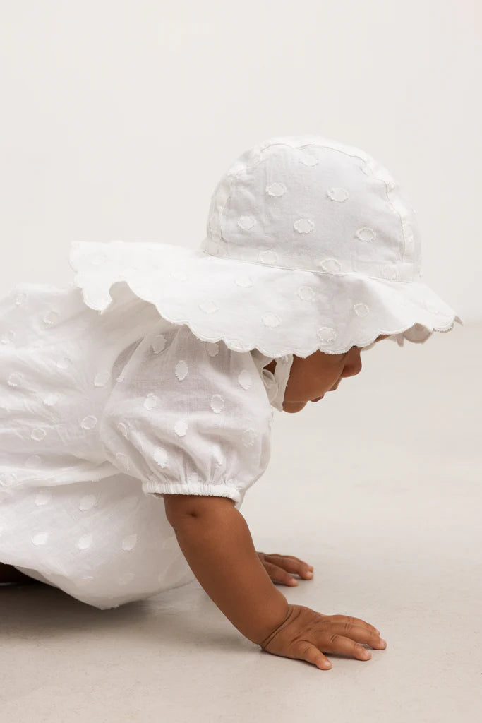 Alba Baby Long, Hat - Gentle White