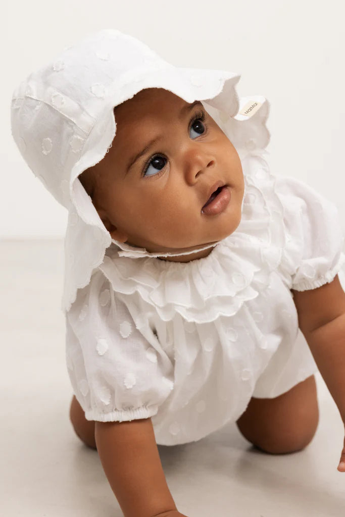 Alba Baby Long, Hat - Gentle White