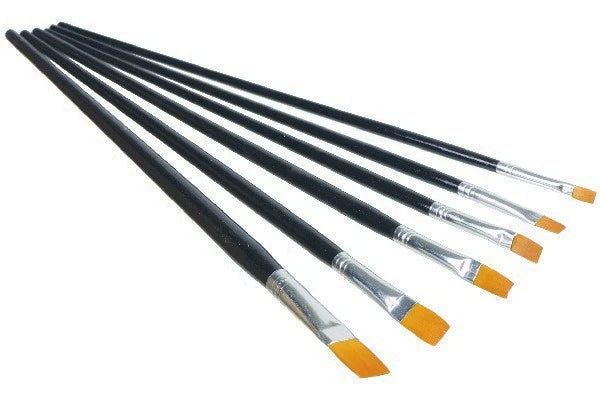 Artino Kunstnerpenselsæt syntetisk flad 6stk