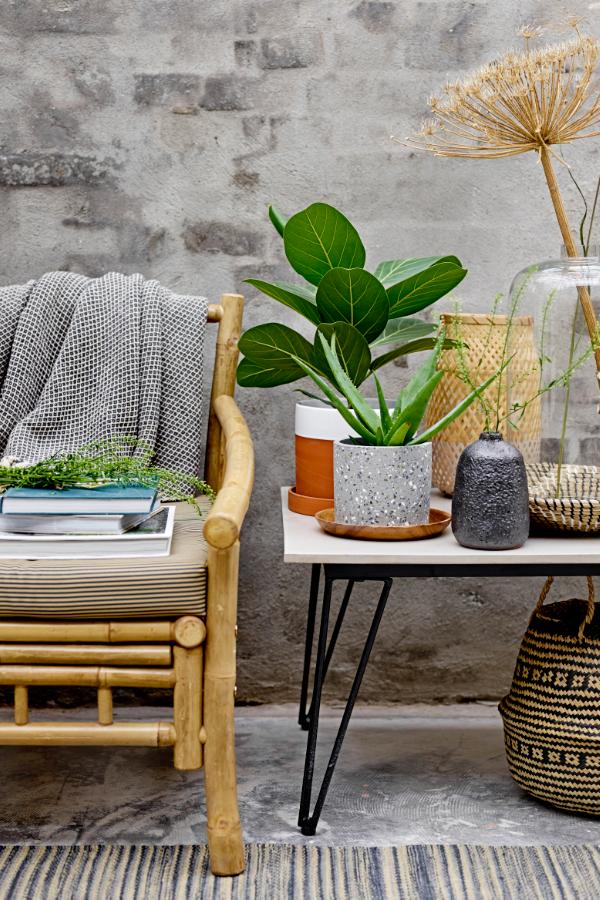 Barry Plaid, Blå - Genanvendt Bomuld - Bloomingville