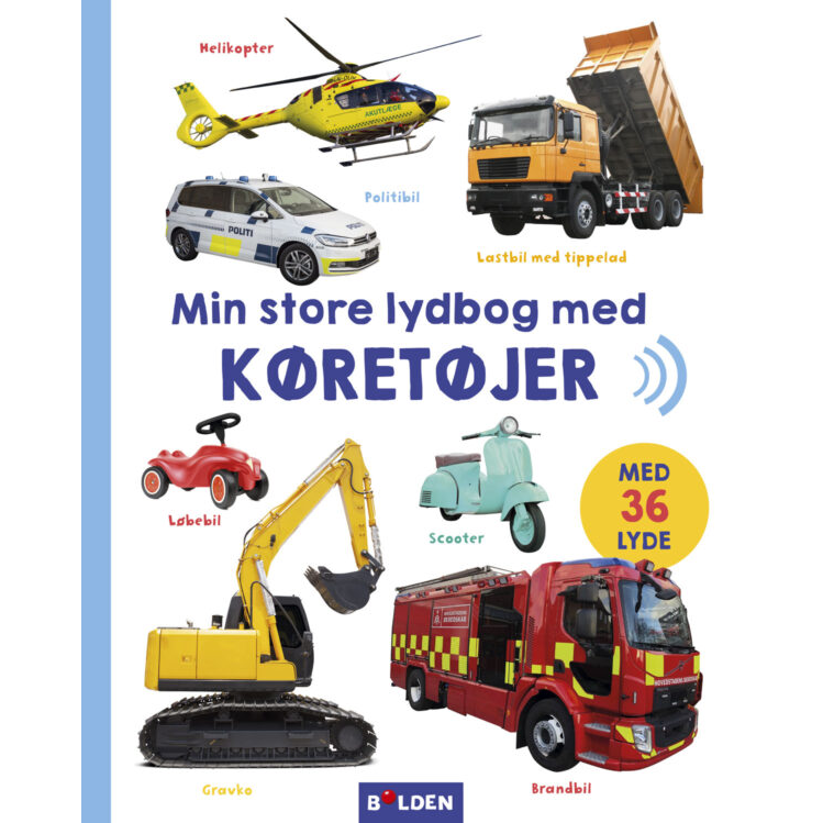 Bog - Min store lydbog med køretøjer
