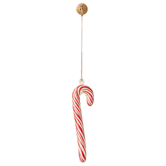 Maileg Metal ornament, Sukkerstok - Stribet