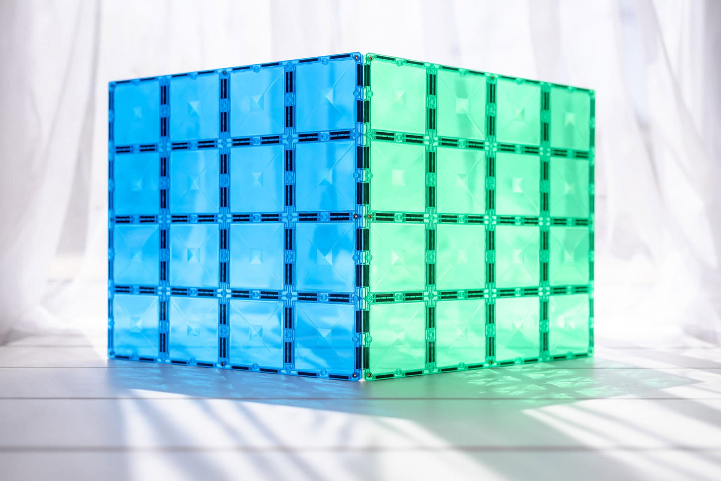 Base Plate - magnetplader 2 stk. - rainbow blue & green