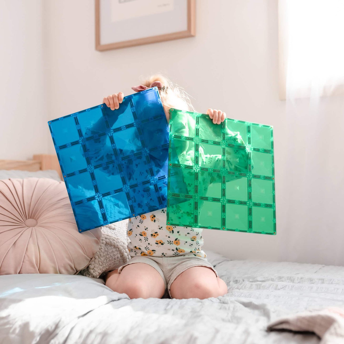 Base Plate - magnetplader 2 stk. - rainbow blue & green