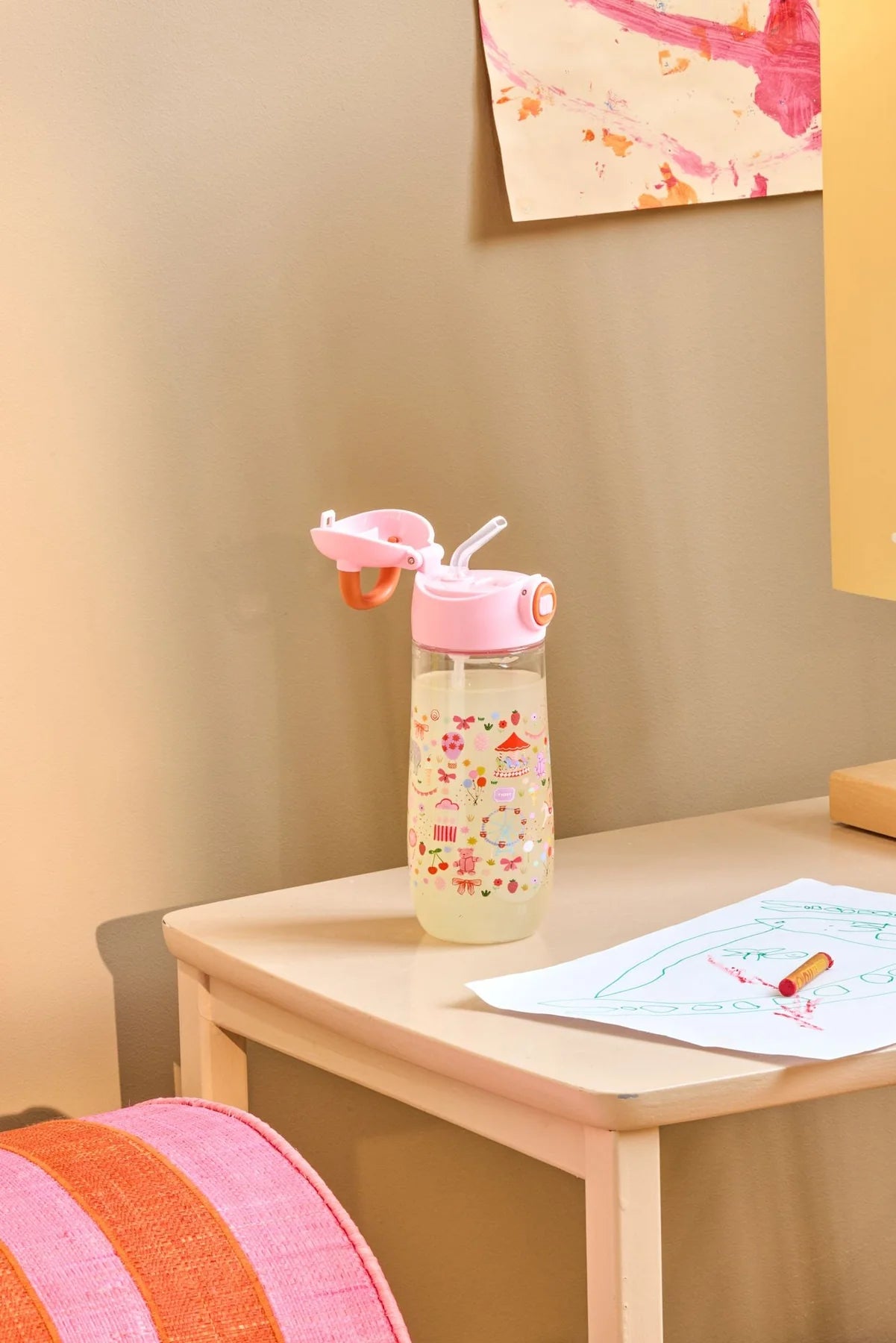 Drikkedunk - Pink - Fun Fair Print