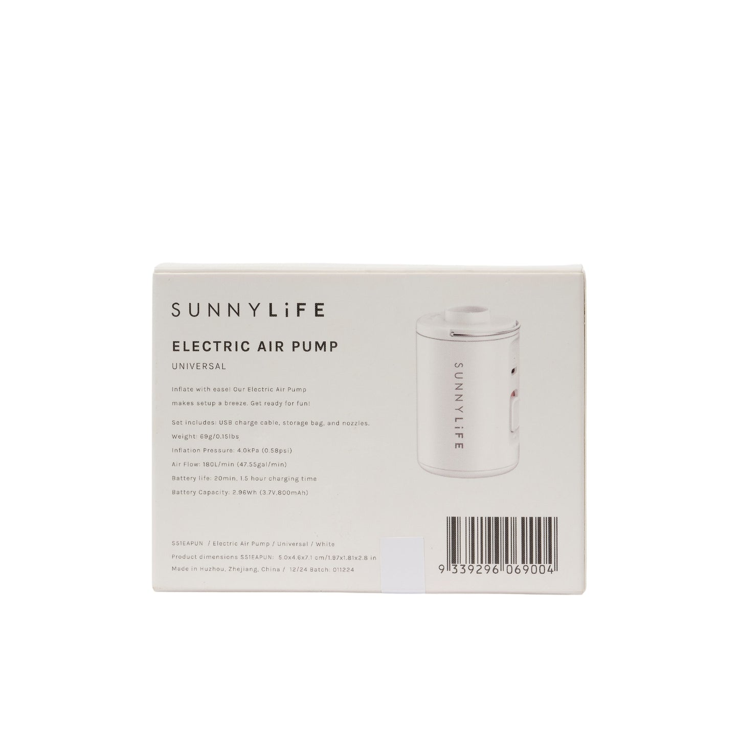 Electrisk Luft Pumpe - Universal White