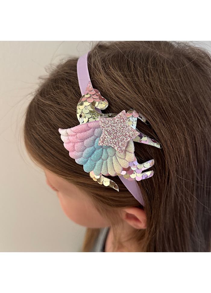 Enhjørning Hårbøjle - Lilla