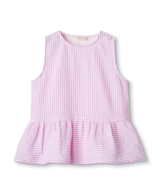 CIAO STRIPE TOP -  CLOUD DANCER PINK STRIPE