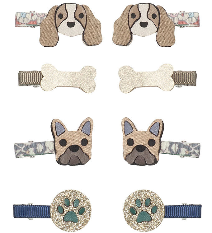 Mini Doggy - 8 hårclips