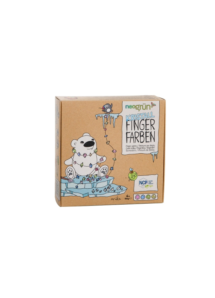 Glitter fingermaling sæt - Certified Organic - Mika - neoGRÜN®