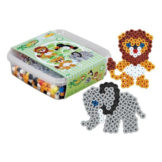 HAMA maxi bøtte perler 600stk + 2 stiftplader