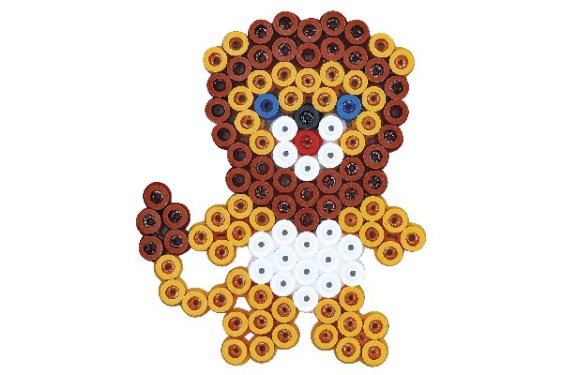 HAMA maxi bøtte perler 600stk + 2 stiftplader