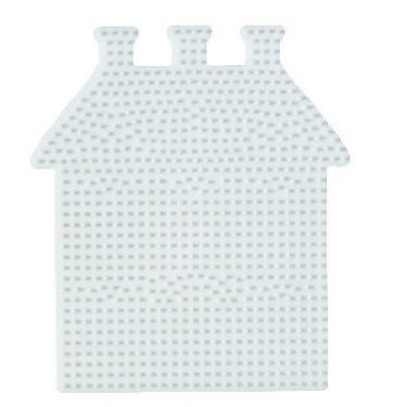 HAMA perleplade midi - hus 17x15cm