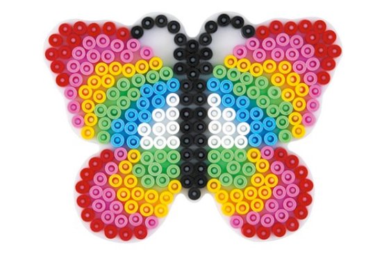 HAMA perleplade midi - sommerfugl 10,5x8cm