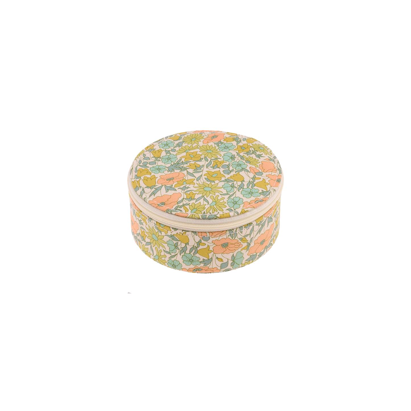 Rundt Smykkeskrin - Liberty Poppy & Daisy Pastel