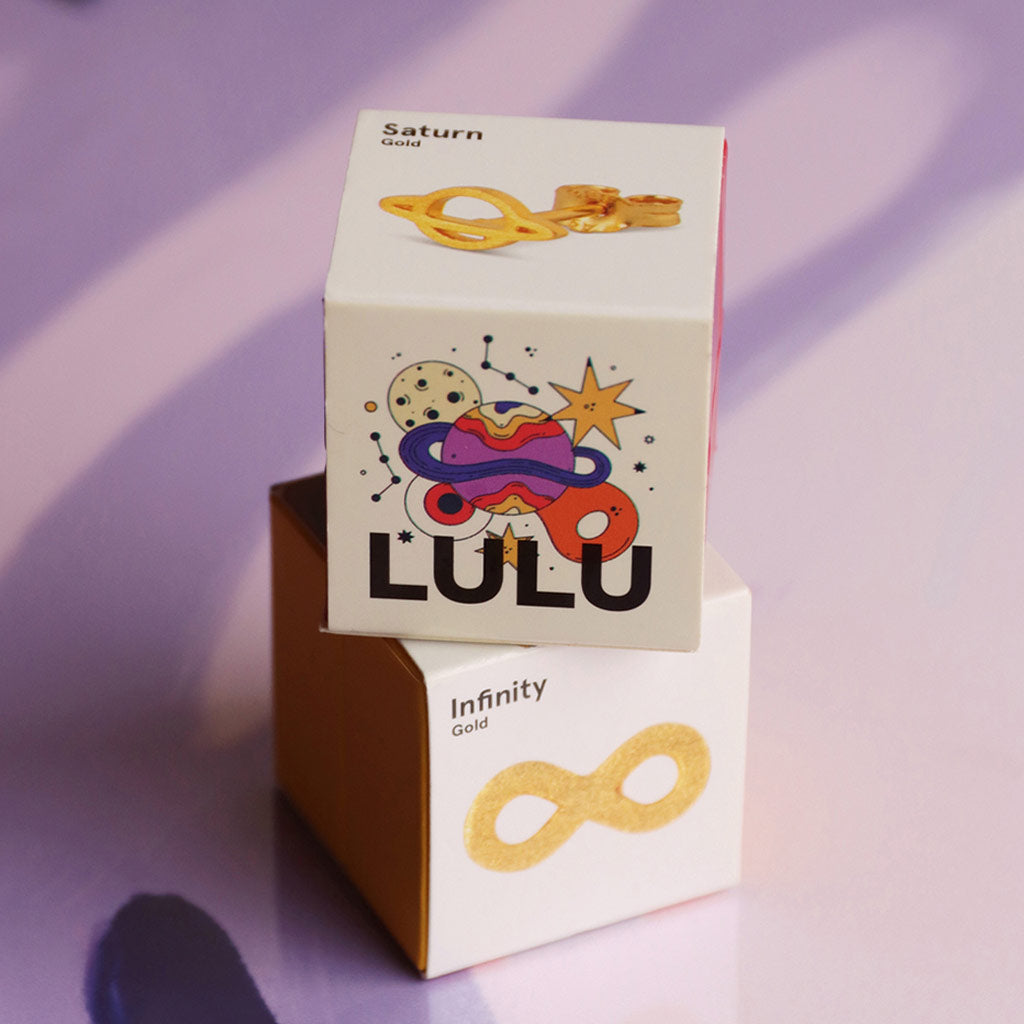 Ørestik - Saturn earring - Gold