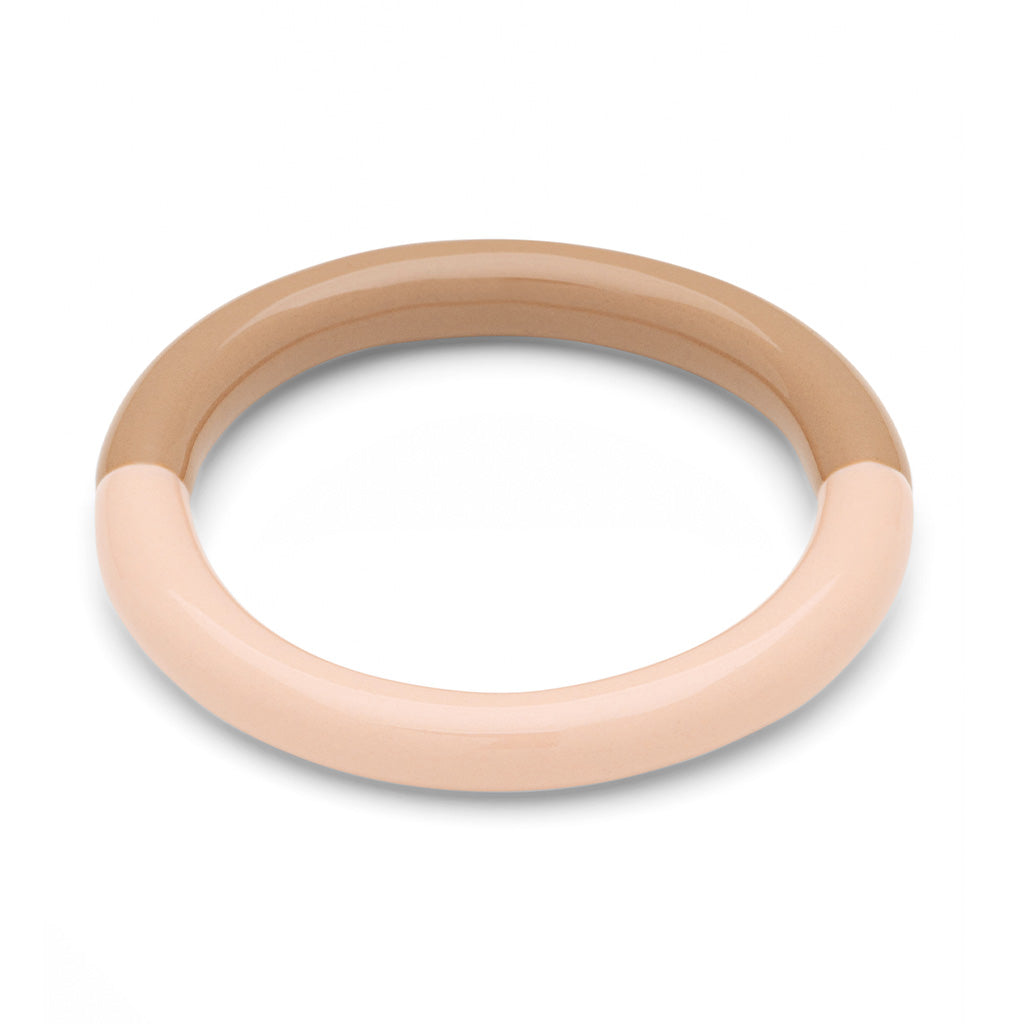 Fingering - Double Color Ring - Mocha Mousse - Dusty Peach