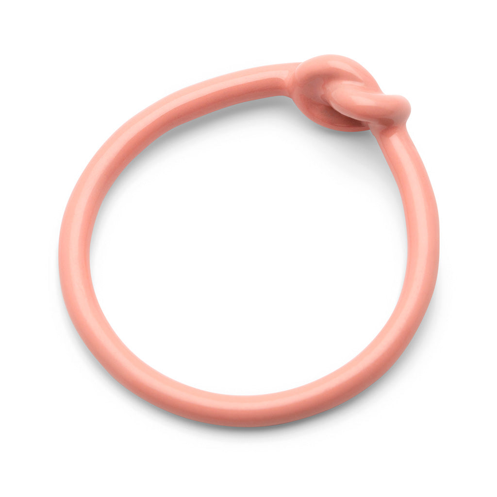 Fingering - Love Knot Ring - Burnt Coral