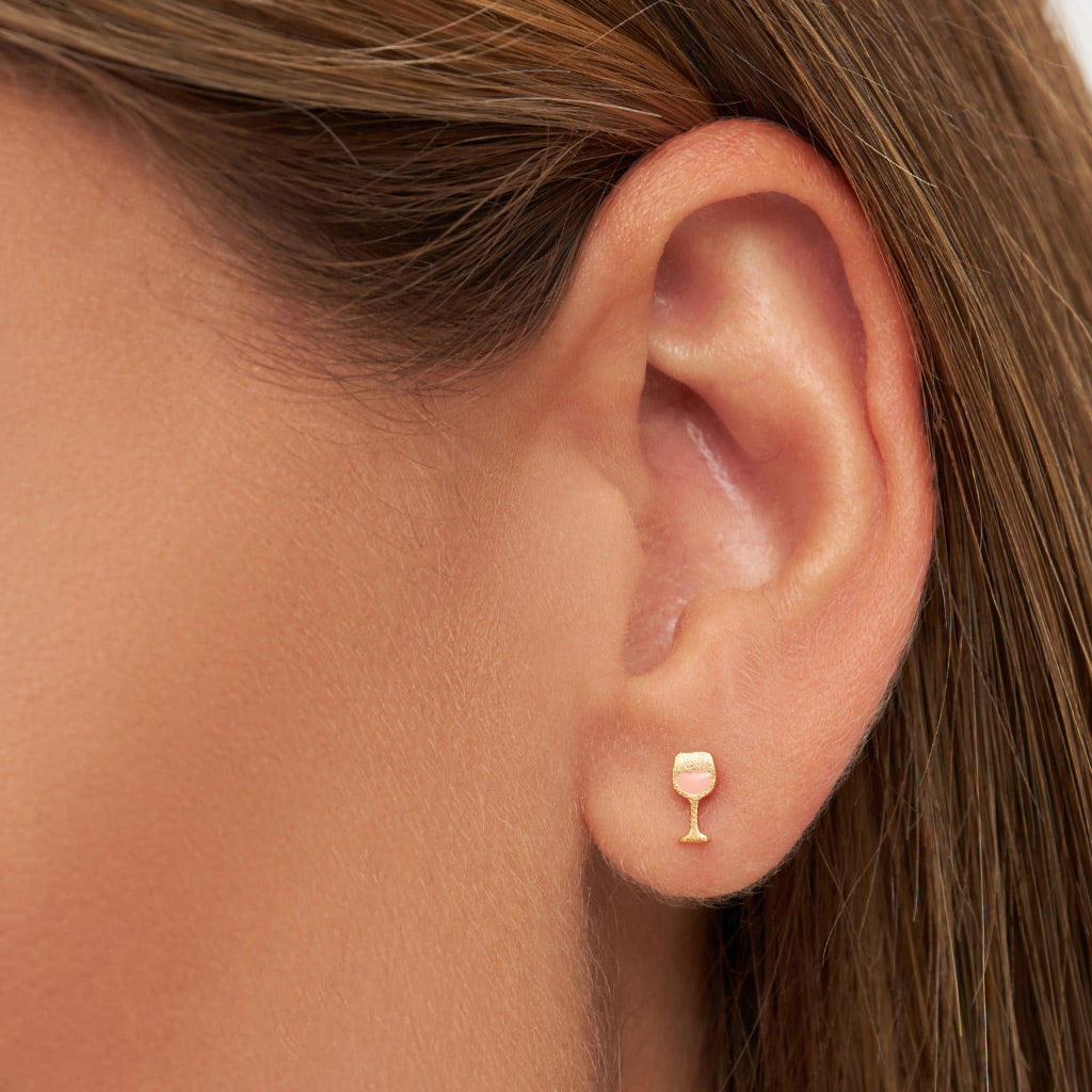 Ørestik - Friday Rosé earring - Gold