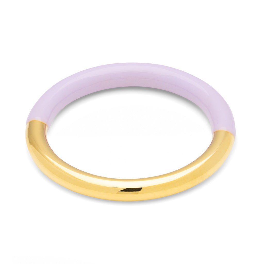Fingering - Double Color Ring Gold - forgyldt Gold/Purple